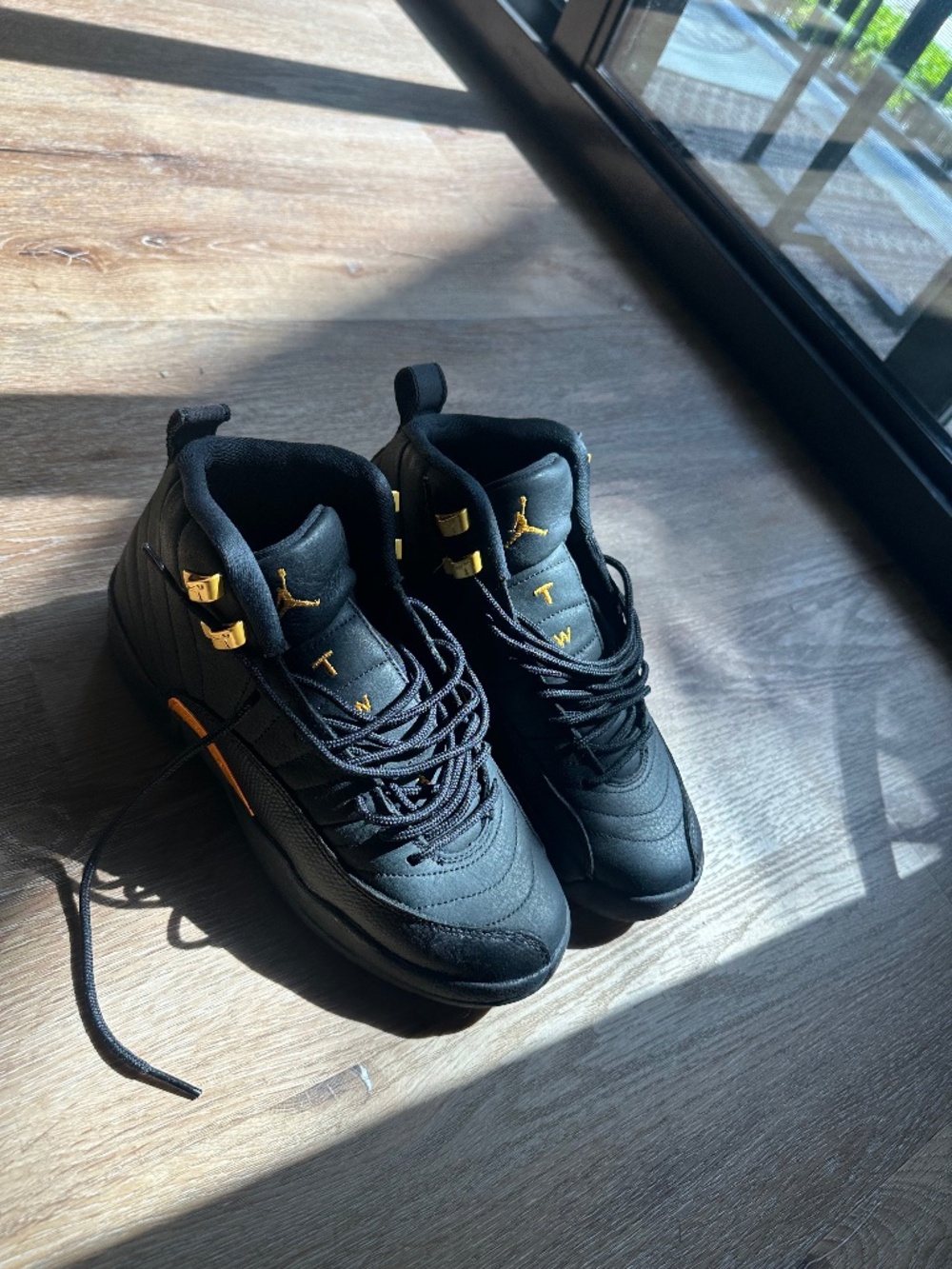Air Jordan 12 Retro “Black/University Gold/ Women 8/ Youth size 6